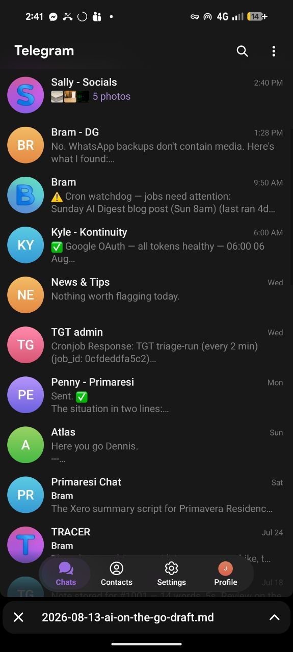 Telegram screenshot